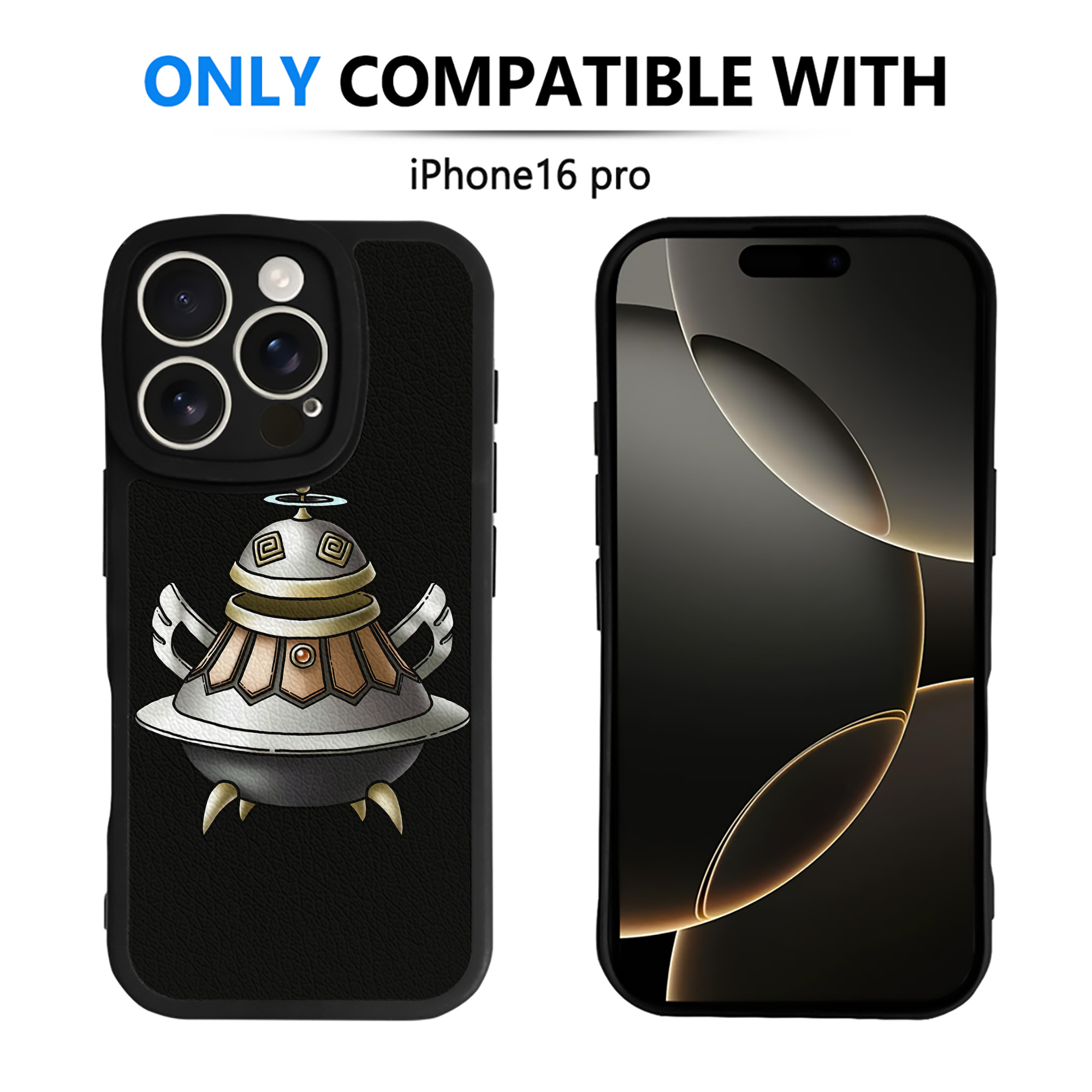（画像用） ドラゴンクエスト Doragon Kuesuto Dragon Quest 【iPhone 16シリーズ対応】シリコンスマホケース（レザー調） 材質：シリコン